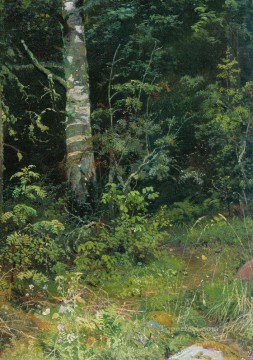 白樺とナナカマド 1878 年の古典的な風景 Ivan Ivanovich Oil Paintings